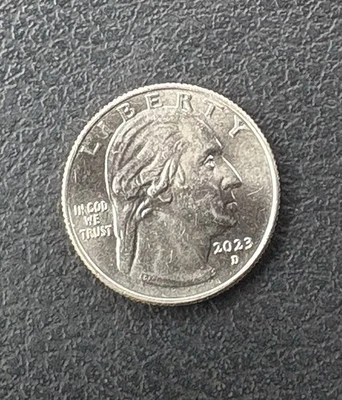 2023 D Washington Quarter  “ IN COD WE TRUST “ Error Coin. - Image 1 of 2