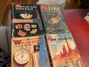 VTG LOT 1950s 4 Golden Nature Guides—STARS, WEATHER, ROCKS&MINERALS, SOUTHWEST - Picture 1 of 17
