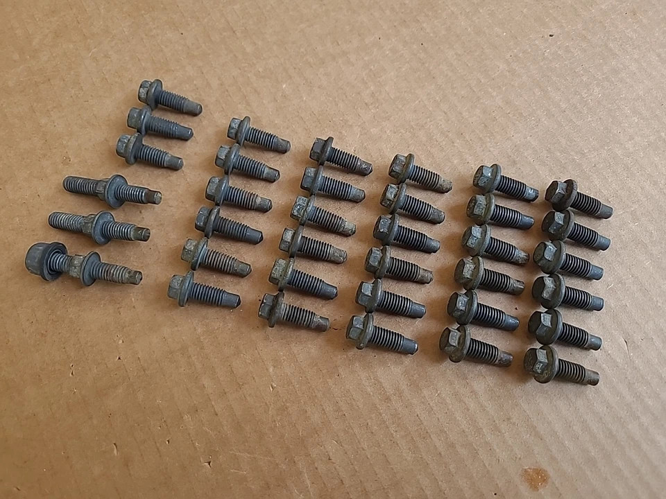 94-02 Dodge Ram 12V 24V Cummins Oil Pan BOLTS bolt set 36 OEM - Image 1 of 1