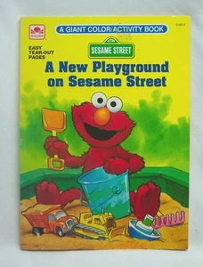 VINTAGE 1993 A New Playground on Sesame Street Children's COLORING ACTIVITY BOOK - Foto 1 di 7
