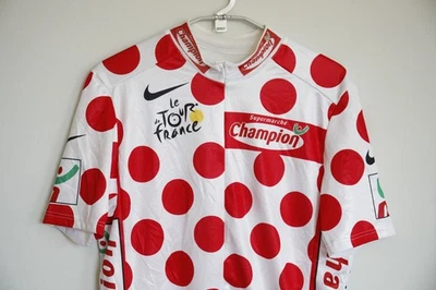 Nike Tour de France Lunares Ciclismo Jersey L Grande - Hecho en Italia - Nuevo Foto 1 de 4