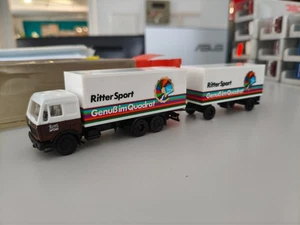 Albedo LKW MB SK HÄNGERZUG  "RITTER SPORT"  Modelljahr 1982, unbespielt in OVP - Bild 1 von 4