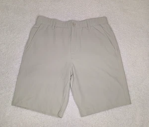 Under Armour Golf Shorts Men’s Size 34 Beige Elastic Waist 4 Pockets Belt Loops - Picture 1 of 7