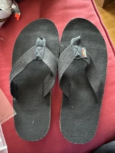 Rainbow Sandals Rasta Hemp Red Gold Green Size Mens M 8.5-9.5 - Picture 1 of 4