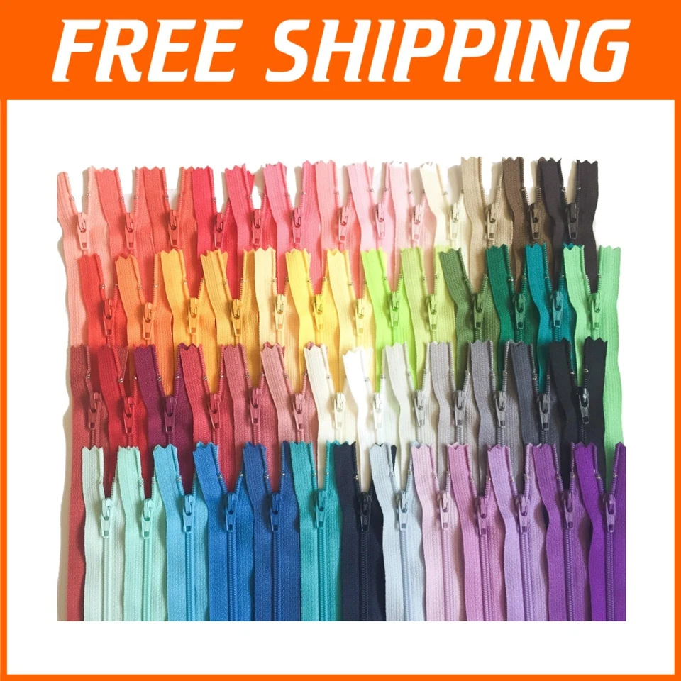 Sewing Zippers Set - 110 Pieces, 14 Inch, Assorted - Image 1 of 4