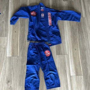 Used GRACIE BARRA Equipe Kimono Brazilian Jiu-Jitsu Gi Youth Y5 Blue - Picture 1 of 5
