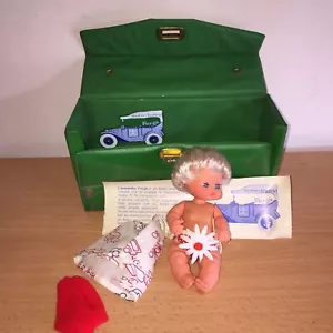 Furga AUTO-BABY Mini Doll Bambola 15 cm in Box VALIGETTA anni 60 Vintage - Foto 1 di 4