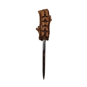 Vintage Hawaii Carved Faux Wood Handle Letter Opener – 7” Souvenir Knife Style - Picture 1 of 7