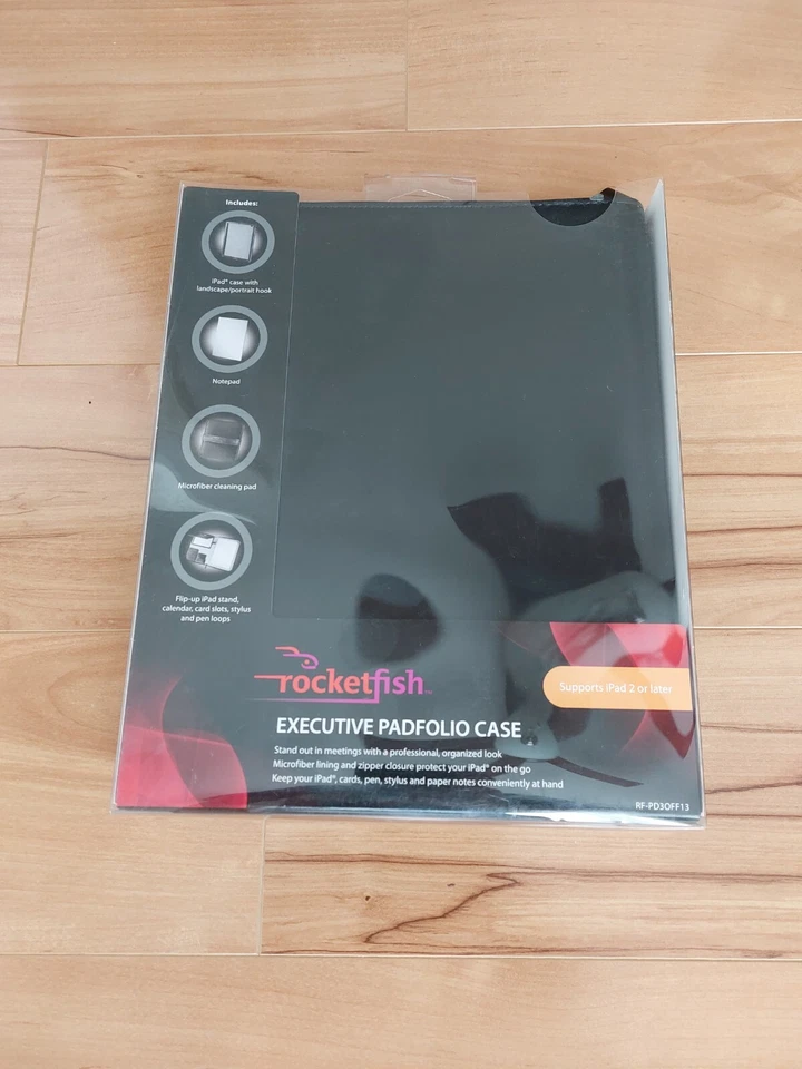 Rocketfish Executive Padfolio Leatherlike Case BRAND NEW for Apple iPad 2 +Later - Image 1 of 4