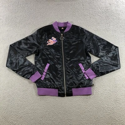 Chaqueta de satén Paul Frank para mujer XXS negra pez japonés asiático 2006 de colección Foto 1 de 4