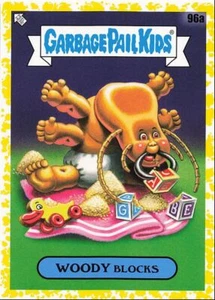 2021 Topps Garbage Pail Kids Food Fight Woody Blocks #96A Mustard Yellow - Picture 1 of 2
