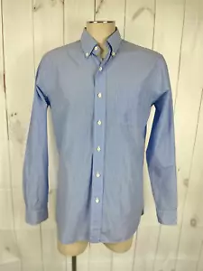 Ralph Lauren blau weiß gestreiftes Custom Fit Langarm Hemd mit Knopfleiste - M - Bild 1 von 4