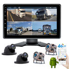 10.1"Touch Screen Monitor Android 8.1 4G Car Stereo GPS DVR 4xCamera For Trailer