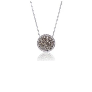Le Vian WJFI76 14k White Gold Chocolate and Vanilla Diamond Necklace - Picture 1 of 2