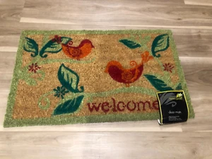coir mat entry front welcome outdoor door mat new as pictured stock # 50 - Picture 1 of 1