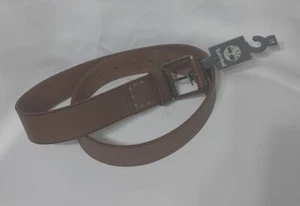 Herren Timberland Größe 38 Medium Braun Echtleder Breitgürtel Messingschnalle 46 Zoll - Bild 1 von 6
