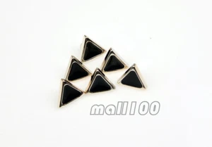 12pcs Black Fashion Resin Shank Buttons For Shirt Sewing Coat Craft Rivets 11mm - Picture 1 of 4
