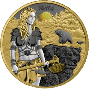 5 Mark Valkyries - Walküren - Solveig Valhalla - Germania Mint 1 oz plata 2024 - Imagen 1 de 8