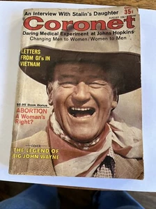 August 1967 Coronet Magazine - Featuring John Wayne - (No Label) 194 pp - Picture 1 of 9