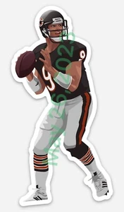 Jim McMahon STICKER ~ VECTOR ART Chicago Bears NFL  Vinyl car decal The Fridge - Picture 1 of 4