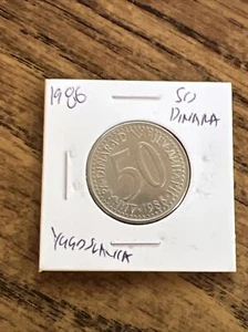 Yugoslavia 1986 50 Dinara - Sent between cards - Picture 1 of 2