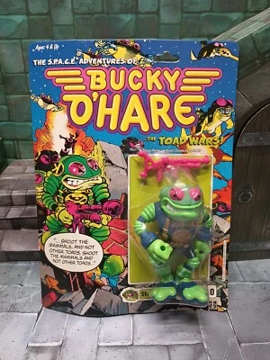 Figura Hasbro Bucky O'Hare 1990 de colección - Storm Toad Trooper nueva cardada sellada Foto 1 de 4