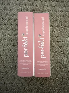 PER-FECT LIP PERFECTION GEL FUENTE TAMAÑO COMPLETO .33 OZ NUEVO EN CAJA Lote de 2 - Imagen 1 de 4