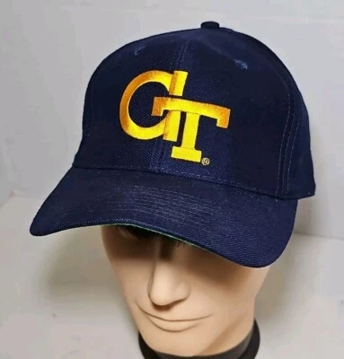 Georgia Tech Yellow Jackets baseball cap, black, with GT logo, The Game 7 3/8 - Image 1 of 4