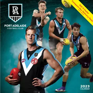 2023 AFL Port Adelaide Power 18 Month Square Wall Calendar AFL Official 30x60cm - Picture 1 of 5