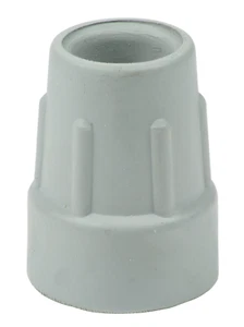Puntas de férulas de goma para muleta pies 22 mm (7/8") de alta resistencia - Paquete de 4 - Gris - Imagen 1 de 4