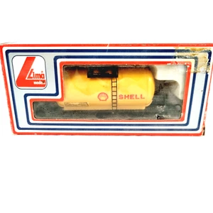 Lima Models Railway Tanker Wagon Shell Gas 302713 Boxed Yellow - Foto 1 di 11
