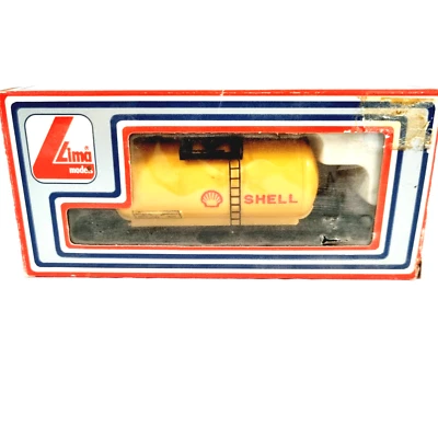 Lima Models Railway Tanker Wagon Shell Gas 302713 Boxed Yellow - Image 1 of 4