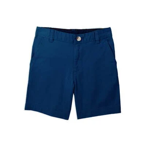 Wonder Nation Boys Flat Front Shorts, Blue Cove 12 Husky - Picture 1 of 2