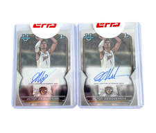 Topps Victor Wembanyama 1st Bowman Rookie Card 2 Set Autograph Metropolitans 92