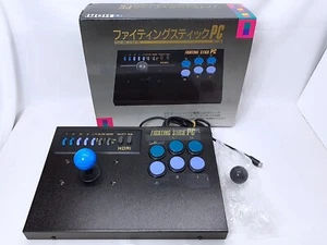 Fighting Stick PC Engine Controller Bigger Ball Hori Boxed Hori HPJ-08 Tested - Picture 1 of 10