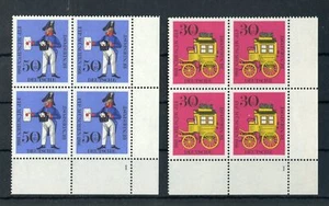 FEDERAL No.516-517 ** CORNER EDGE BLOCK OF FOUR r.u. SHAPE NUMBER "1"!!! (154172) - Picture 1 of 1