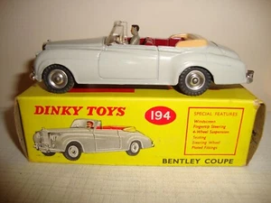 DINKY TOYS 194 BENTLEY COUPE - NR MINT in original BOX - Picture 1 of 12