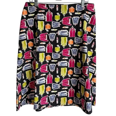 Minifalda Valerie Stevens Y2K Informal Algodón Estampado Verano Tejida Línea A Talla 14 Foto 1 de 4