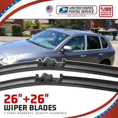Windscreen Wiper Blade 26" + 26" For Volkswagen Touareg 2003 2004 2005 2006 2007 — 第 1/4 张图片