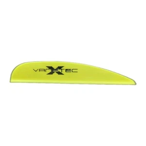 100 Pack Vanetec Vanes 2.5" V-Max Archery Arrow Vanes: Yellow: 5.5 Grains Each - Picture 1 of 3