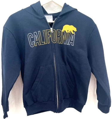 NUEVA Chaqueta con Capucha California Golden Bears Champion Azul Marino Cremallera Completa Juvenil M (7-8) Foto 1 de 4