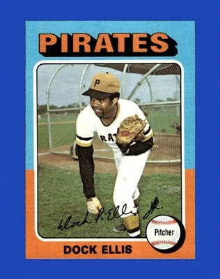 1975 Topps Set-Break #385 Dock Ellis NM-MT OR BETTER *GMCARDS* - Image 1 of 2