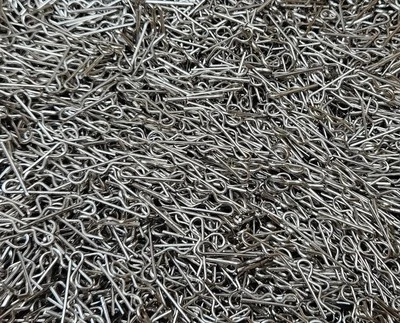 100 piezas 19 mm 3/4" plata R pasadores horquilla cotter clips puente enganche botones soportes Foto 1 de 4