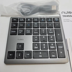 Nulea Wireless Number Pad Bluetooth 5.0 & 2.4G Tastiera Numerica Portatile, USB... - Foto 1 di 5