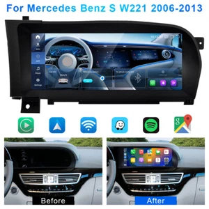 Android 13.0 For Benz S Class W221 CL W216 S550 S600 S63 2005-2013 Car GPS Radio - Picture 1 of 12