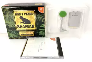 Dreamcast Seaman w/ MIC Device adaptor Box REGION-LOCKED Japanver Used Vivarium - Picture 1 of 18