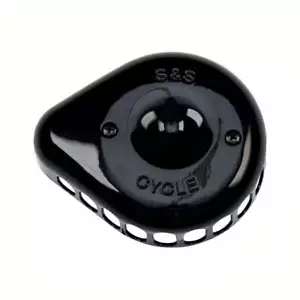 S&S Cycle Moto Motorcycle Mini Teardrop Stealth Air Cleaner Cover Gloss Black - Picture 1 of 3