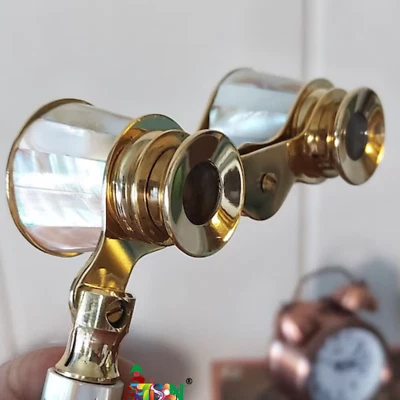 Vintage Brass Opera Glasses Mother of Pearl- Gift For loved Ones -AARTISAN - Image 1 of 4
