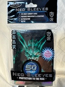 MAX Neo Sleeves Green Dragon 50ct for Yu-Gi-Oh Japanese Size Cards Vintage Pack - Picture 1 of 1