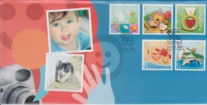GB - GIBRALTAR 2007 Greetings/You Stamps - (G)ib Local Service SG 1226-1230 FDC - Picture 1 of 1
